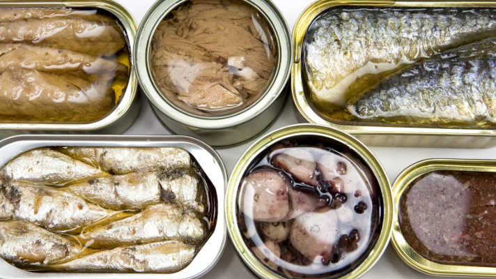 boites de conserves à base de thon sardine anchois