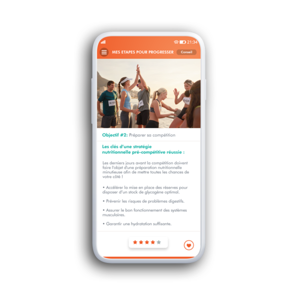 Programmation nutritionnelle in-app, spéciale SaintéLyon